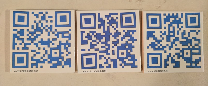 Line your cell phone camera up to these tiles - they work even photos of the tiles!