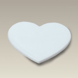 Custom Printed 2 inch heart shaped porcelain magnet