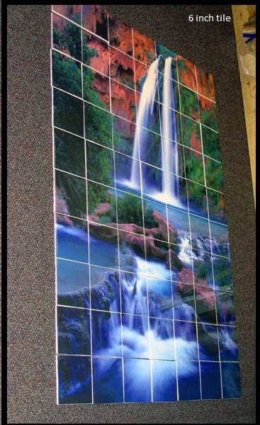 Double Waterfall Tile 6inch x 4 inch
