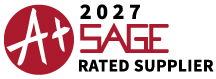 2027 SAGE A+ Rated Supplier award badge for Paris Group Inc.